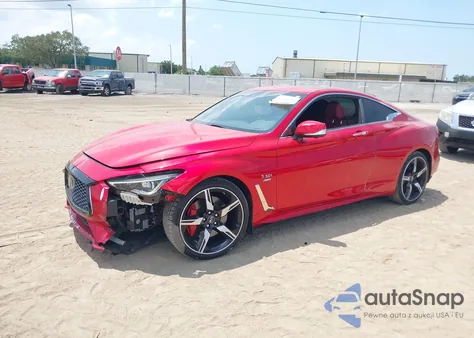 2018 Infiniti Q60 3.0T Red Sport 400 from USA, damaged, VIN JN1FV7EL9JM630801